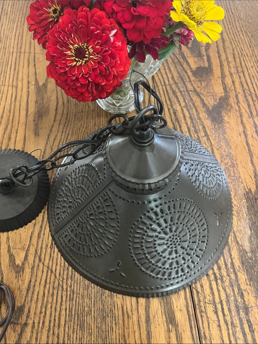 Irvins tinware tin Pendant Light Shade